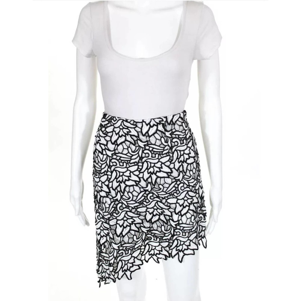 Sugar + Lips Daisy Lace Asymmetric Skirt